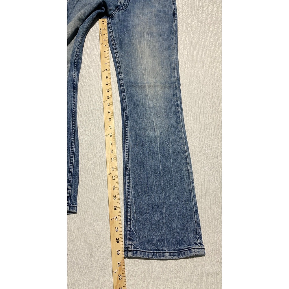 Armani Exchange AX Mens Straight Leg Blue Denim Jeans 28 Short Low Rise - Picture 9 of 10